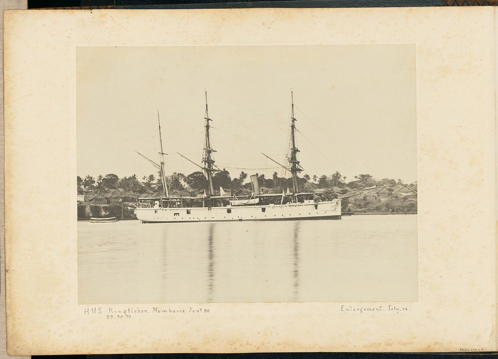 HMS Kingfisher. Mombassa. | Free Photo Illustration - rawpixel