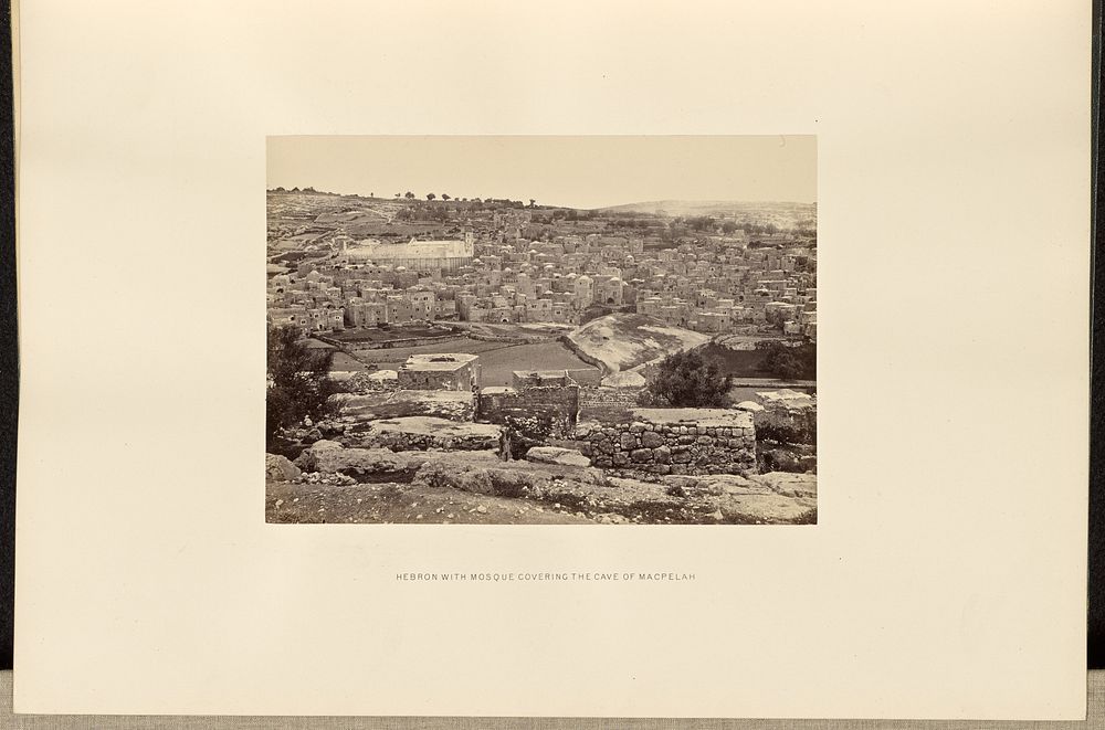Hebron with Mosque Covering the Cave of Macpelah by Francis Frith