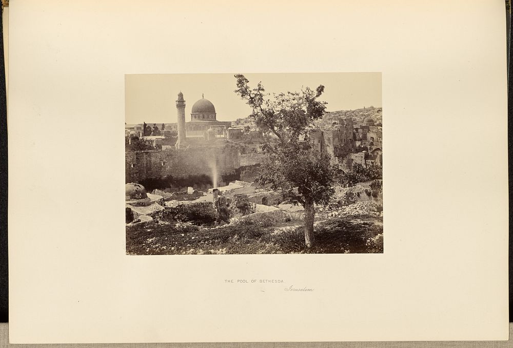 The Pool of Bethesda, Jerusalem by Francis Frith