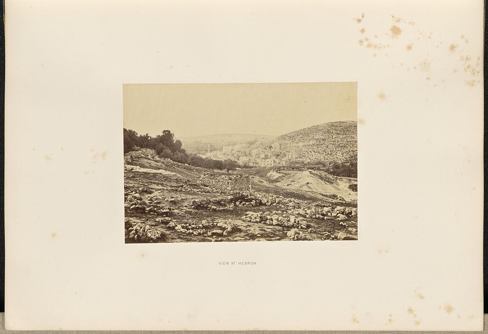 View at Hebron by Francis Frith