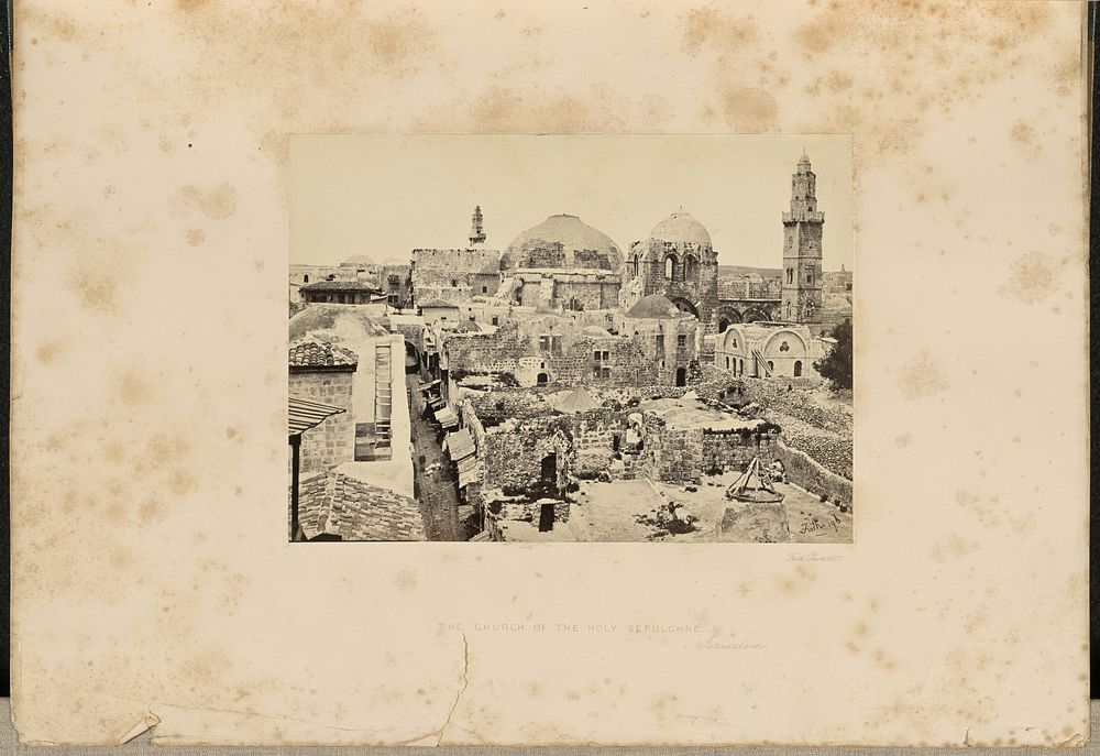 The Church of the Holy Sepulchre, Jerusalem by Francis Frith