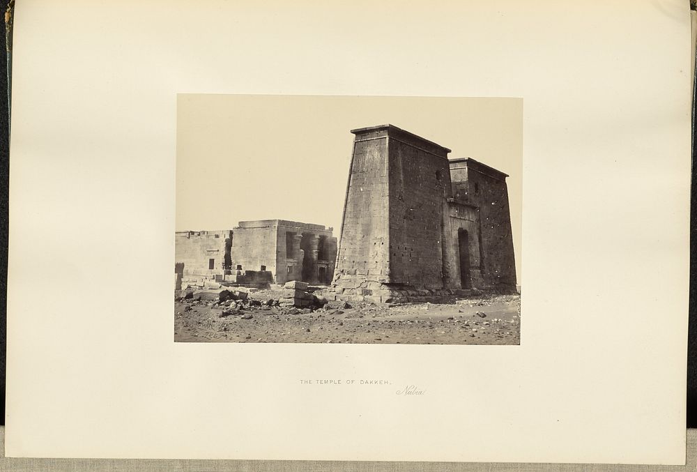 The Temple of Dakkeh, Nubia by Francis Frith