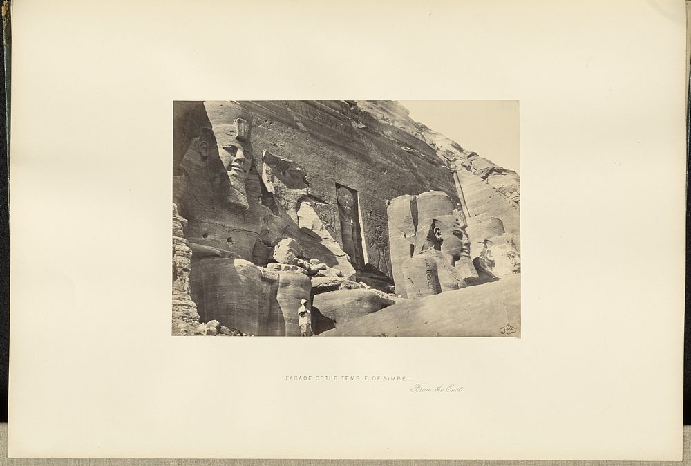 Facade of the Temple of Simbel, From the East by Francis Frith