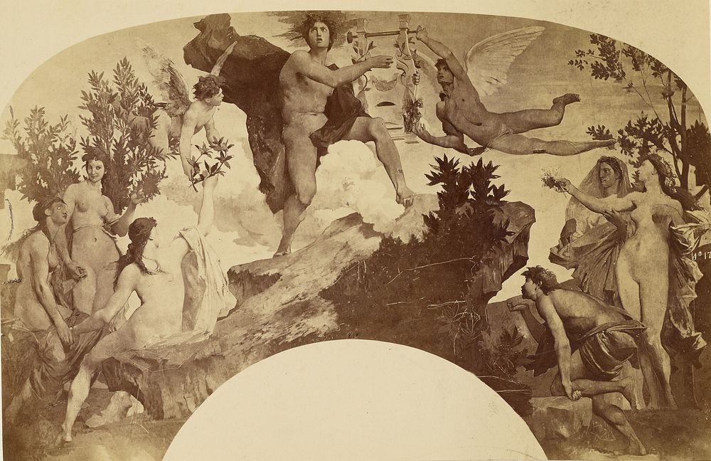 Apollon recevant la lyre by Louis Émile Durandelle