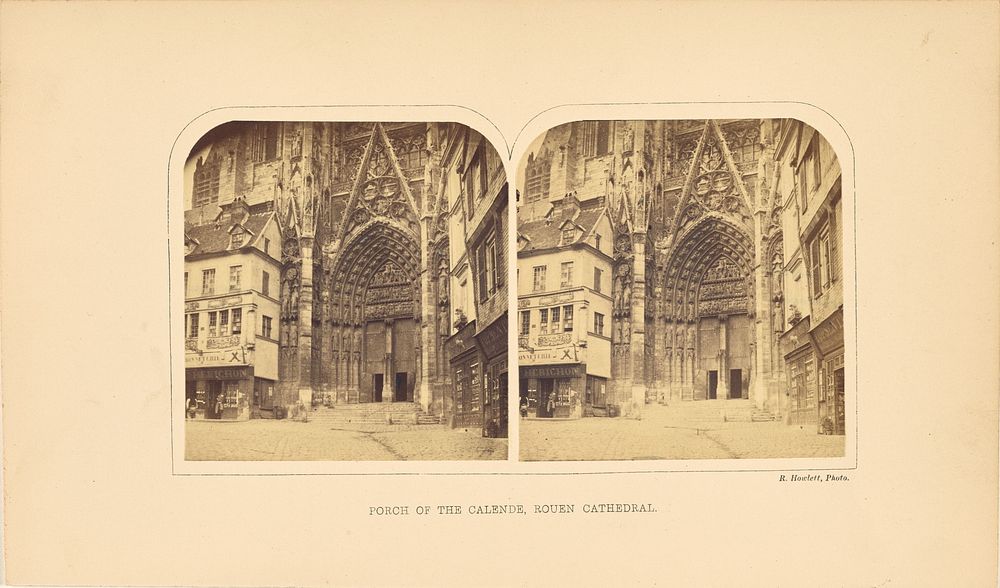 Porch of the Calende, Rouen Cathedral by Robert Howlett