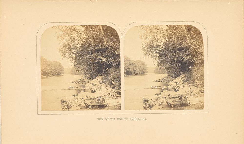 View on the Hodder, Lancashire by Roger Fenton