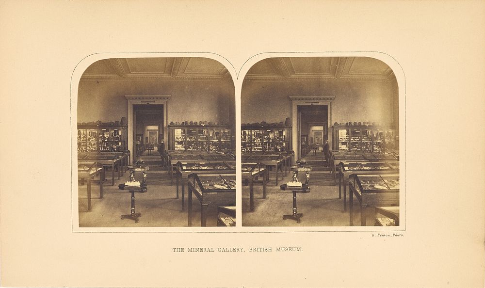 The Mineral Gallery, British Museum by Roger Fenton