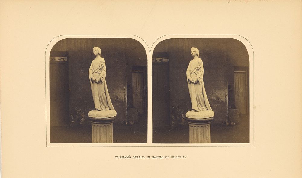 Durham's Statue in Marble of Chastity by Roger Fenton