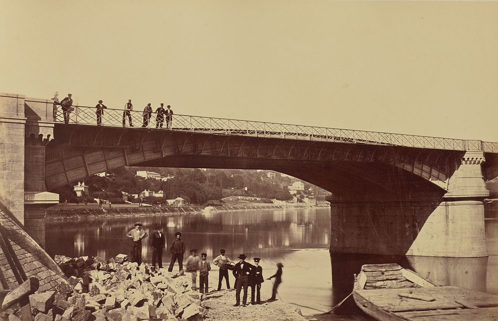 Pont de la Mulatière by Édouard Baldus