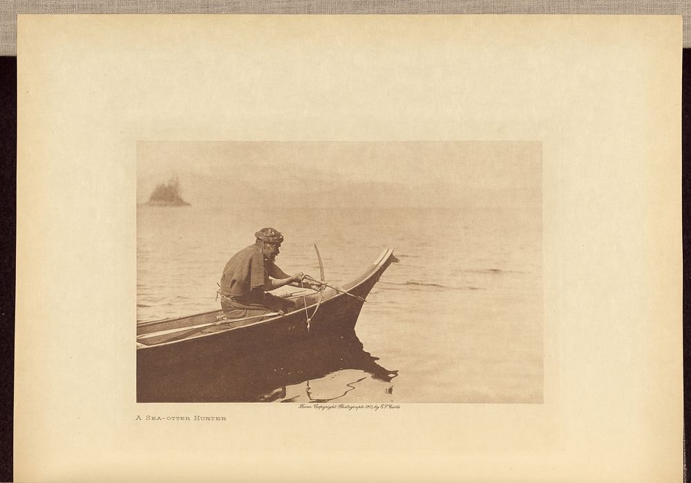 A Sea-Otter Hunter by Edward S Curtis