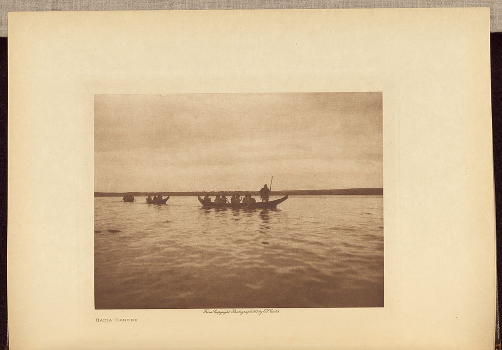 Haida Canoes by Edward S Curtis