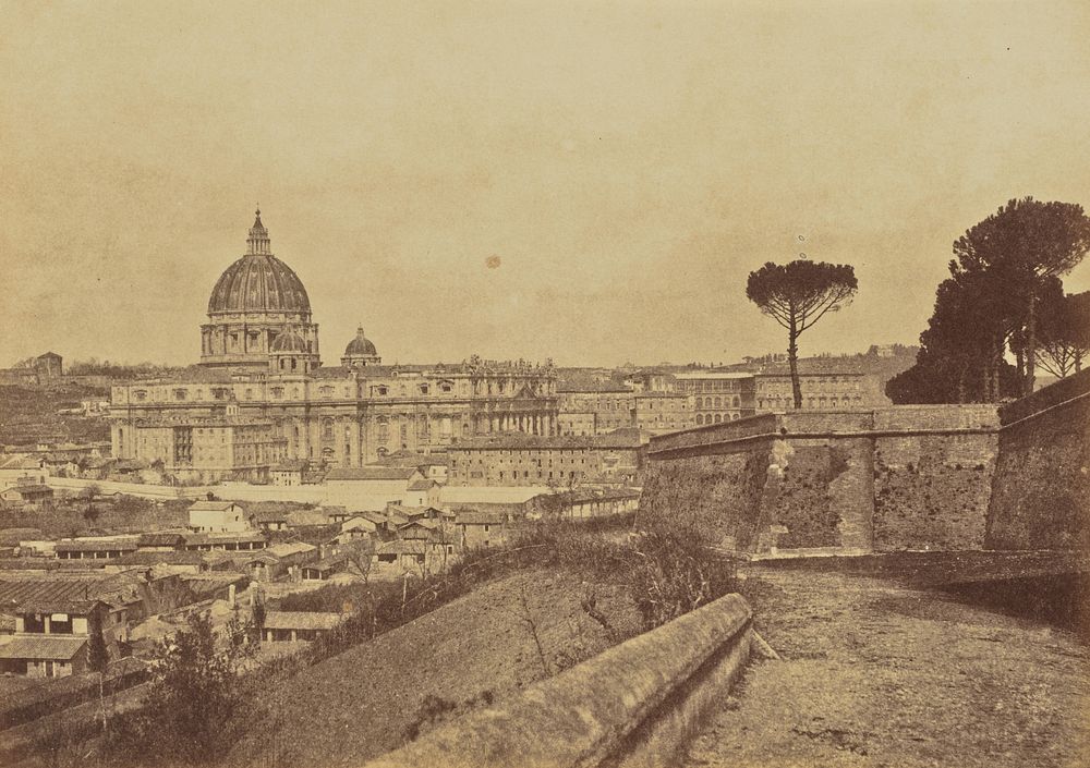 St Peters, from the Walls, Rome by Jane Martha St John