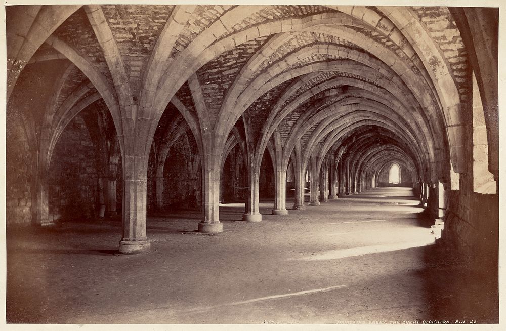 Fountains Abbey, The Great Cloisters by James Valentine