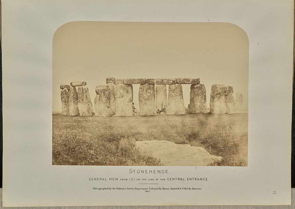 Stonehenge: General View from (G) on the Line of the Central Entrance by Col Sir Henry James