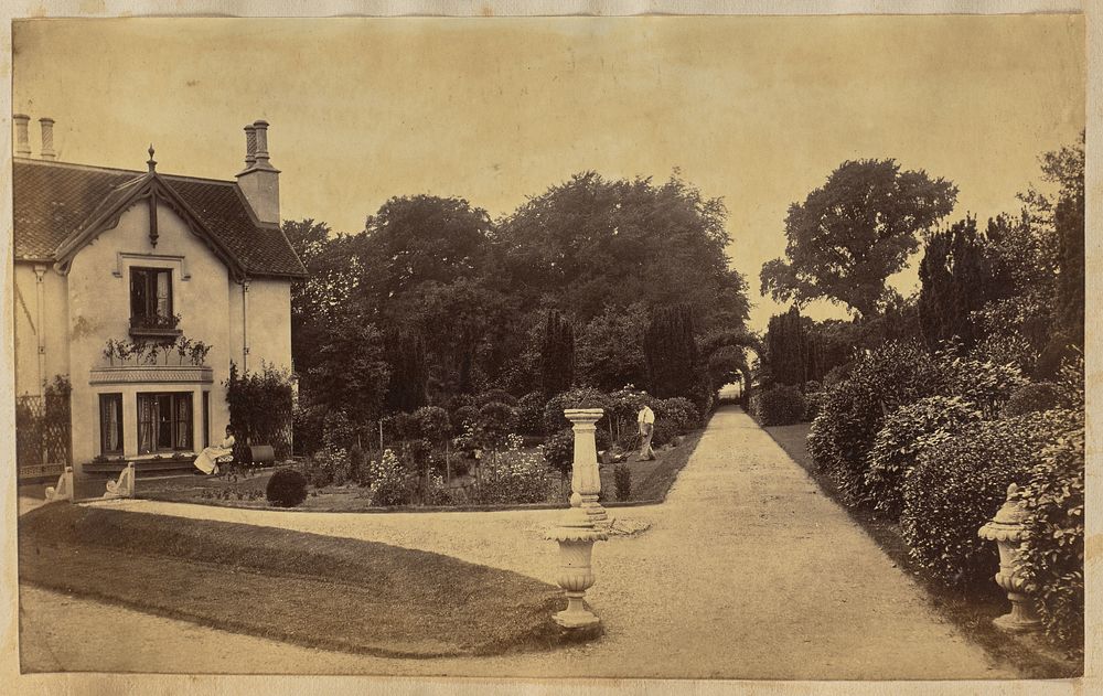Grounds of a large house