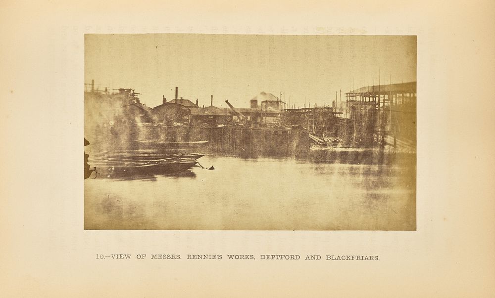 Messrs. Rennie's Works, Deptford and Blackfriars: One View by P Barry