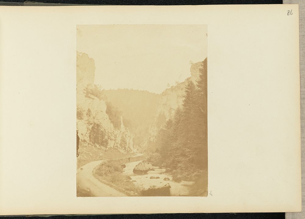 Mountain road and river by Sir John Joscelyn Coghill