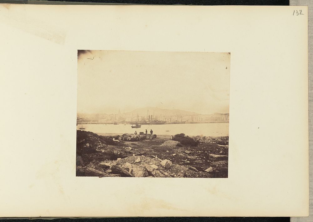 Shore view with ships by Sir John Joscelyn Coghill