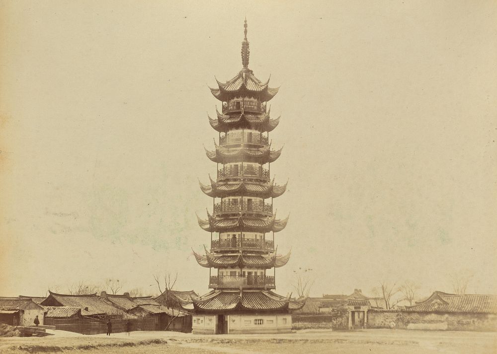 Pagoda, Shanghai by John Thomson