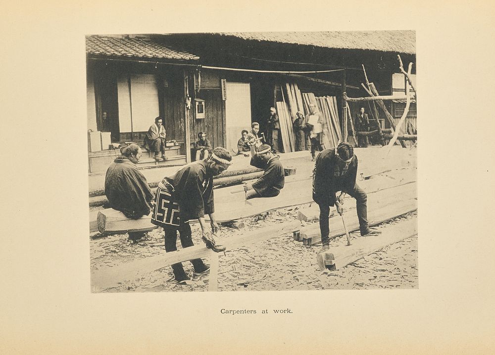 Carpenters at Work by Kazumasa Ogawa