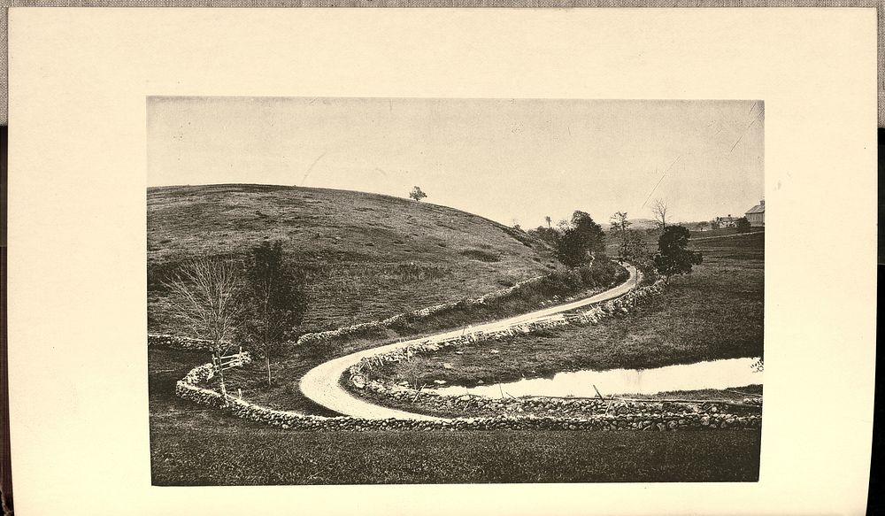 View of Old Winding Road in North Andover by Wilson Flagg
