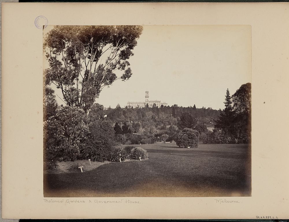 Botanical Gardens and Government House by Charles Bayliss