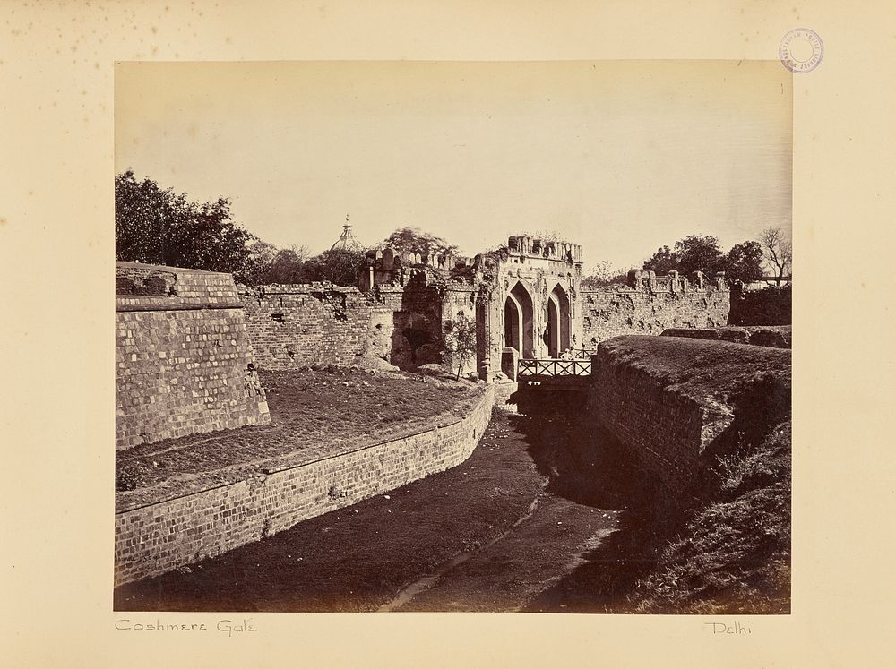 Delhi; The Kashmir Gate by Samuel Bourne