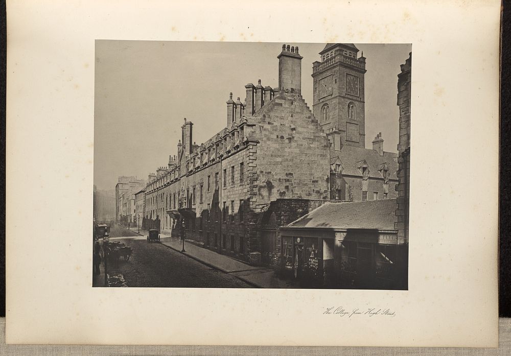 The College, from High Street. by Thomas Annan
