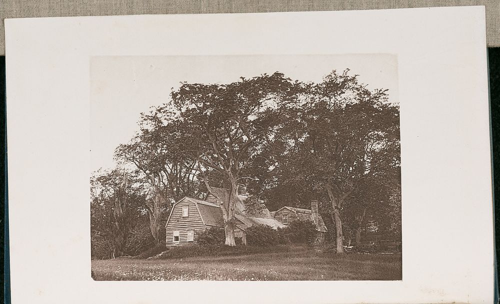 The old Fairbanks House in Dedham, Massachusetts, built in the Year 1636 by Wilson Flagg
