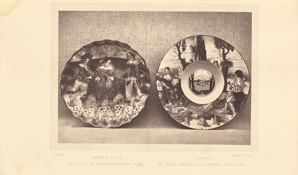 Two plates by William Chaffers