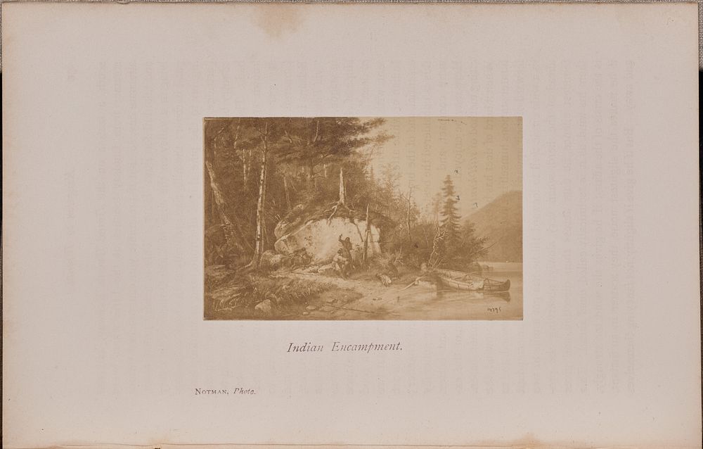 Indian Encampment by William Notman