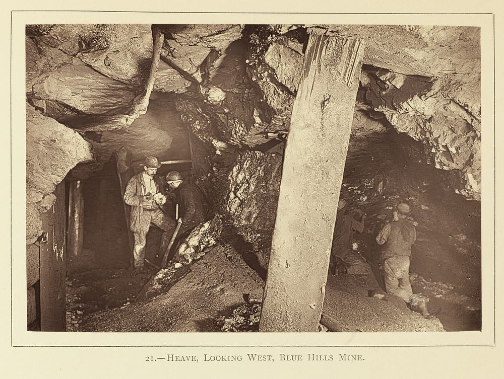 Heave, Looking West, Blue Hills Mine by John Charles Burrow