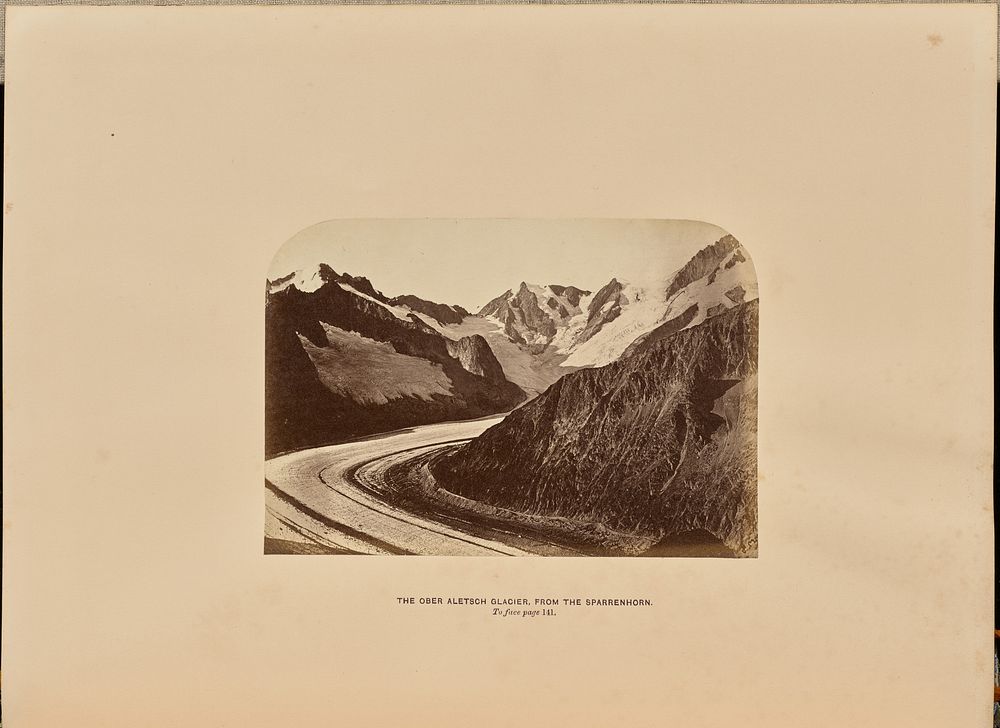 The Ober Aletsch Glacier from the Sparrenhorn by Ernest H Edwards