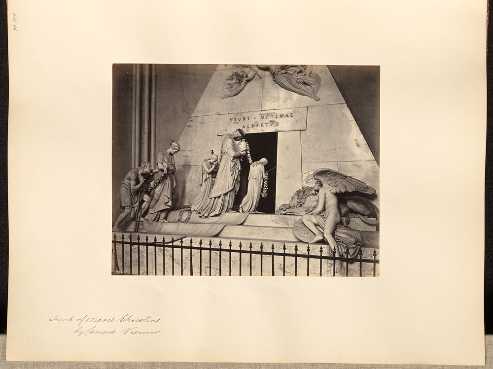 Tomb of Marie Christine by Canova, Vienna by Francis Frith