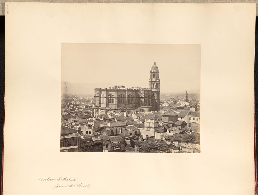 Malaga Cathedral, from the Castle by Francis Frith