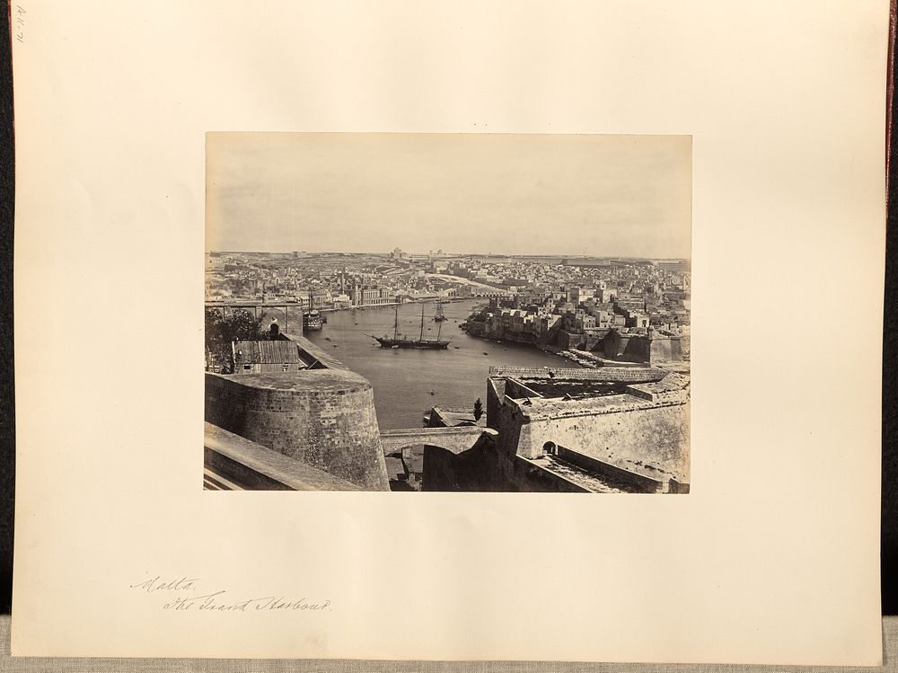 Malta, the Grand Harbour by Francis Frith