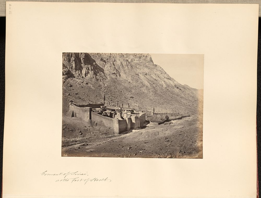 Convent of Sinai at the foot of Horeb by Francis Frith