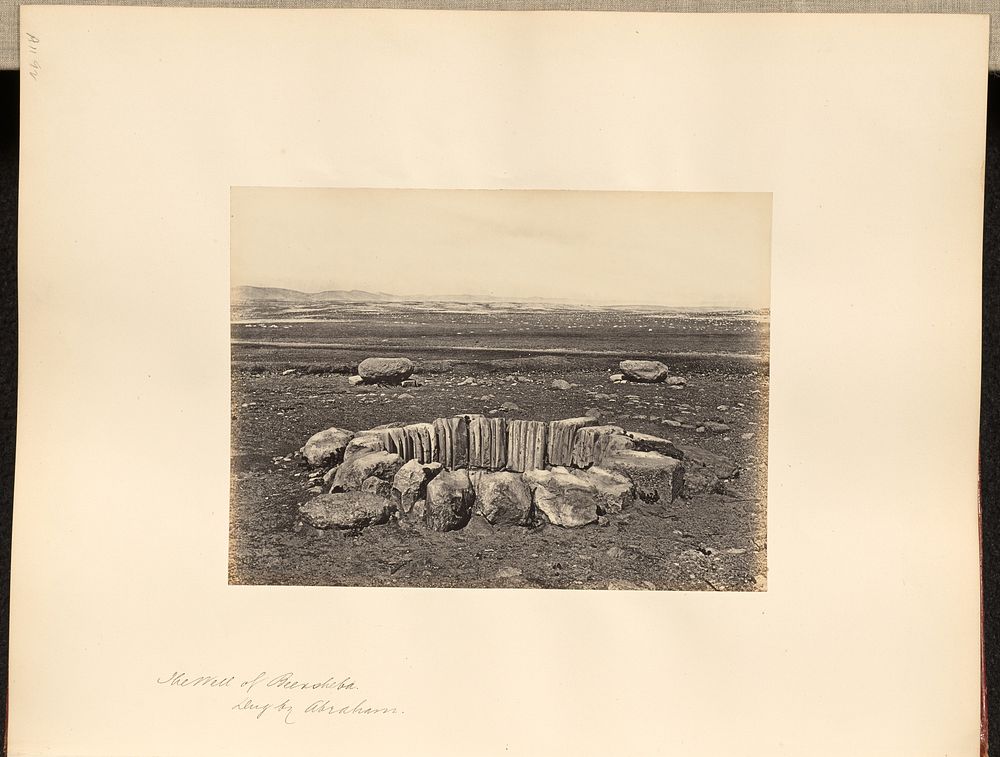 The Well of Beersheba, Dug by Abraham by Francis Frith