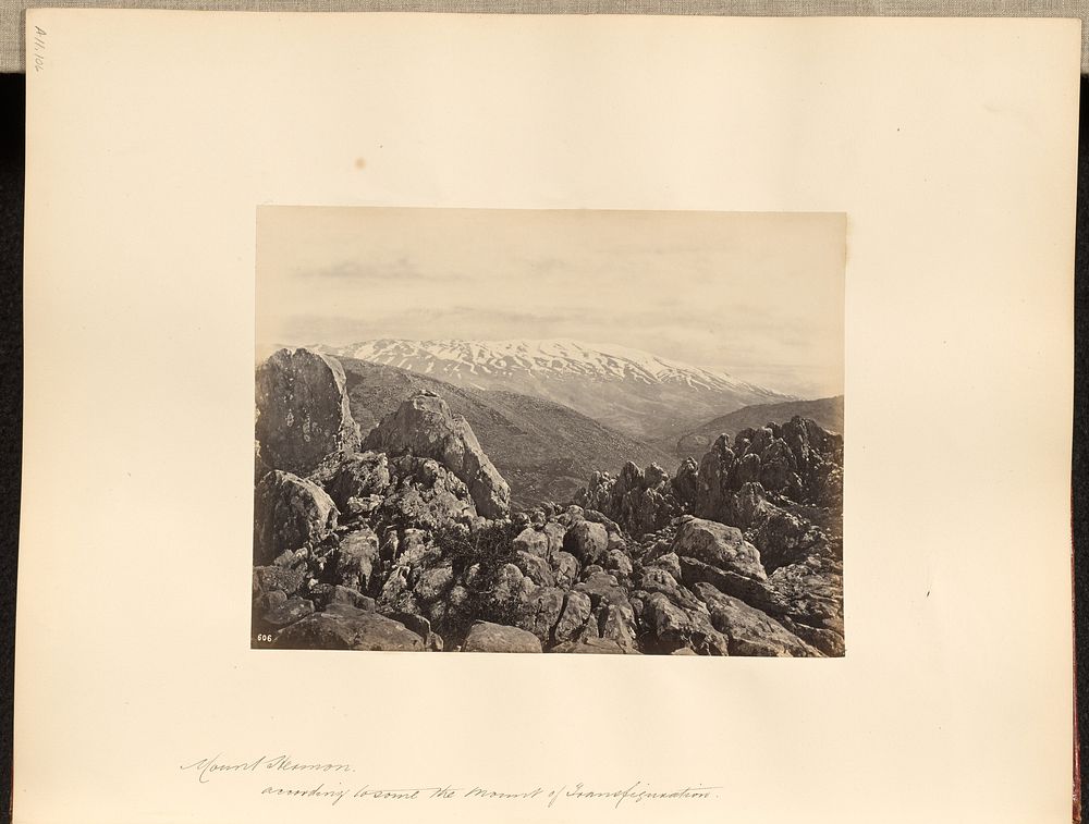Mount Hermon, according to some the Mount of Transfiguration by Francis Frith