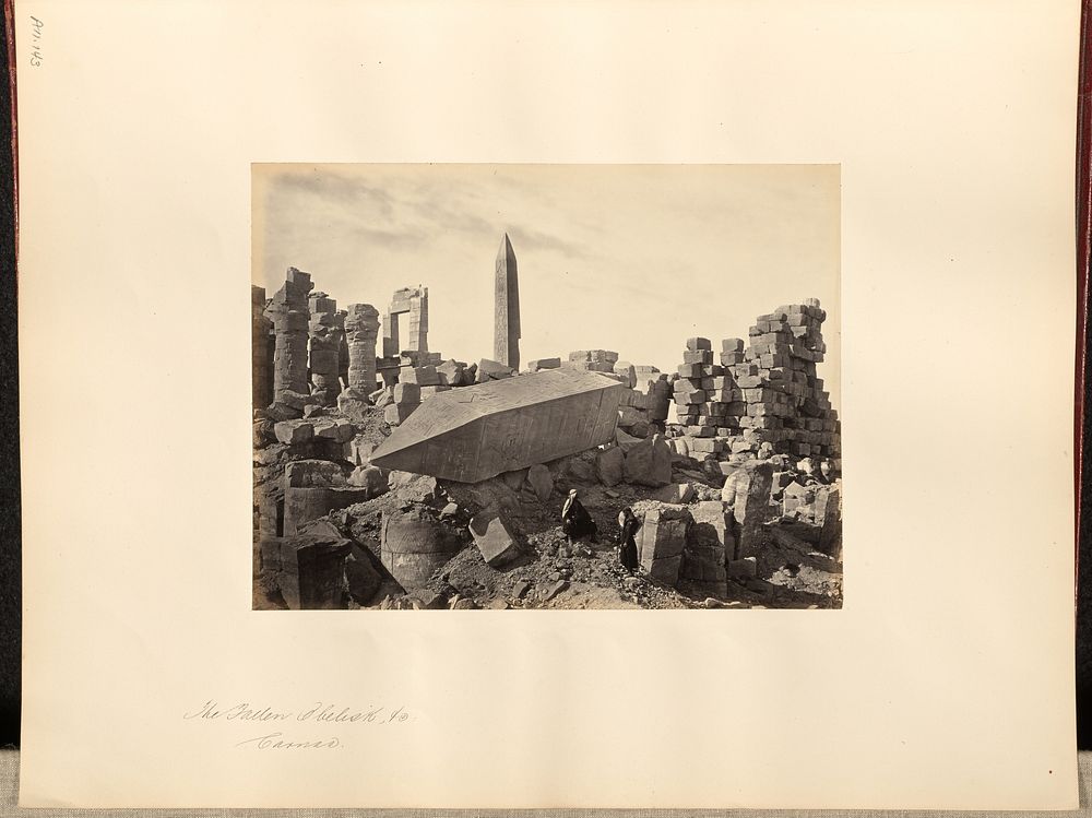 The Fallen Obelisk, &c., Carnac by Francis Frith