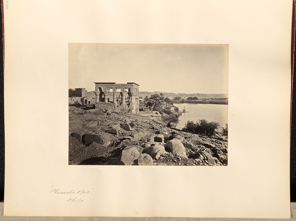 "Pharaoh's Bed", Philae by Francis Frith