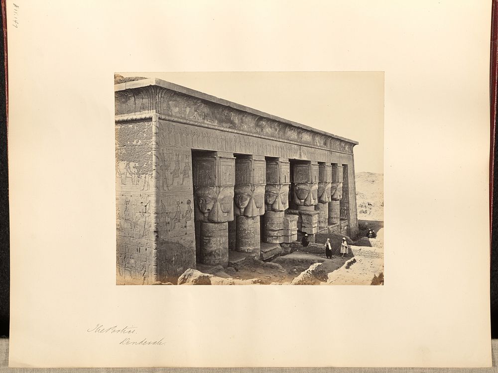 The Portico, Denderah by Francis Frith