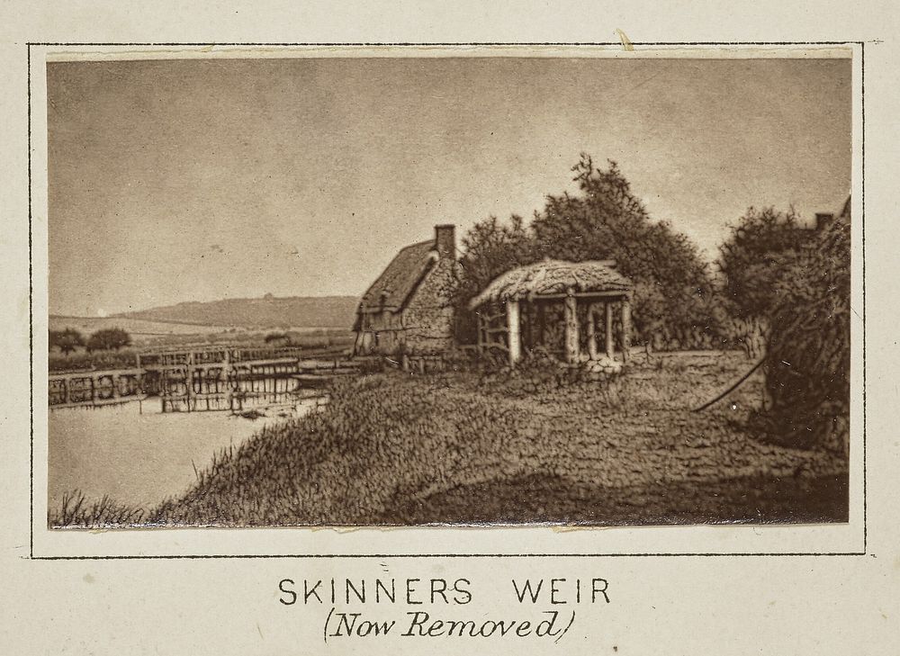 Skinners Weir (Now Removed) by Henry W Taunt