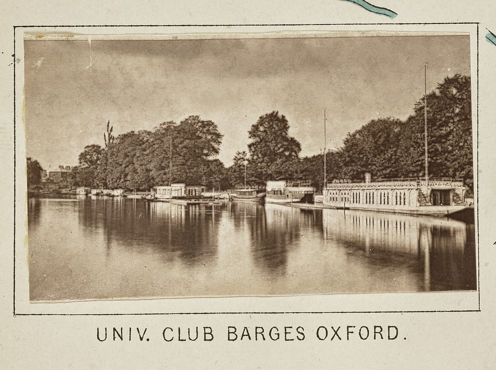 University Club Barges Oxford by Henry W Taunt
