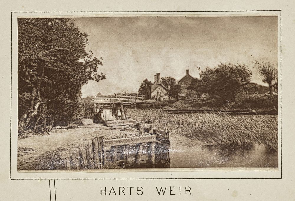 Harts Weir by Henry W Taunt
