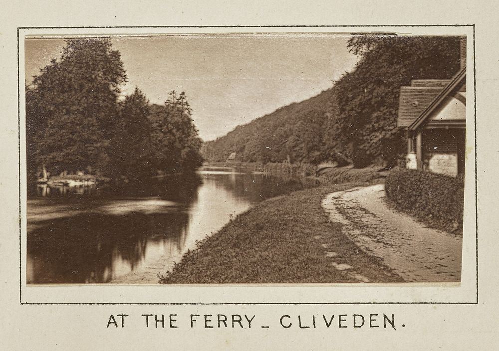 At the Ferry - Cliveden by Henry W Taunt
