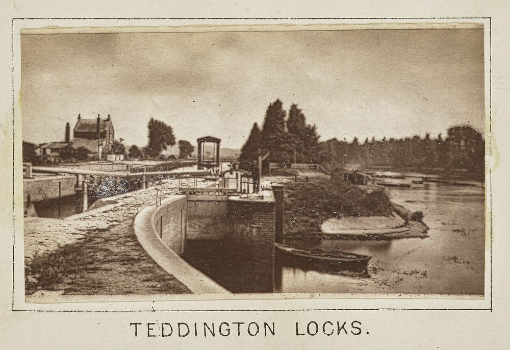 Teddington Locks by Henry W Taunt