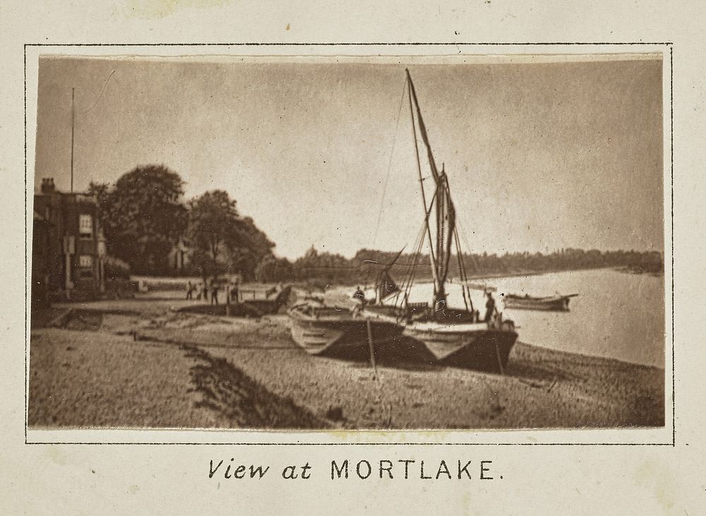 View at Mortlake by Henry W Taunt