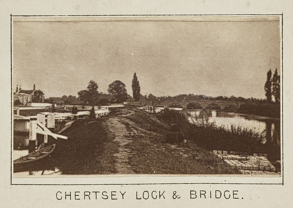 Chertsey Lock & Bridge by Henry W Taunt