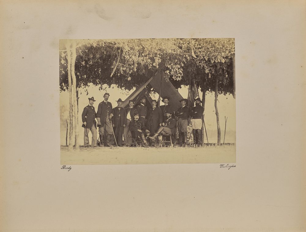 General Ledlie and Staff by Mathew B Brady